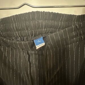 Old Navy Women's Black Pinstripe Pants